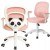 KRZESŁO BIURKOWE FOTEL OBROTOWY DO BIURKA DLA DZIECKA PANDA RÓŻOWA HX201.jpg